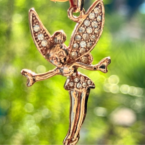 Disney Tinker Bell 18K Rose Gold Plated Pendant - Picture 12 of 13
